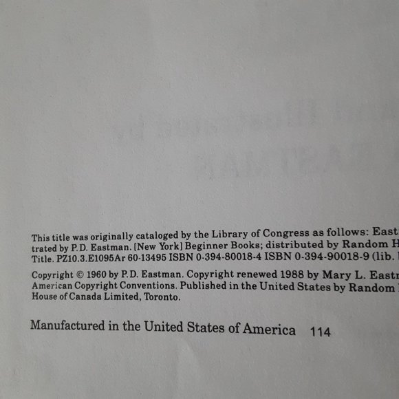 Two Classic Children's Beginner Books, Are You My Mother and The Ear Book - Picture 9 of 15